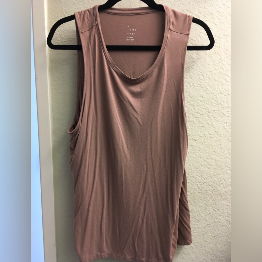a new day Mauve Scoop Neck Tank Top